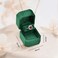 TAIMY Ring Box Plush Velvet Ring Case for Proposal Engagement and Wedding Ceremony Small Ring Gift Box for Men Women Girlfriend Mother FatherGreen