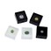 Teensery 10 Pcs Gemstone Display Box Small Plastic Loose Diamond Gemstone Box Case Jewelry Storage Container Organizer with Clear Top Lids Black