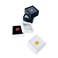 Teensery 10 Pcs Gemstone Display Box Small Plastic Loose Diamond Gemstone Box Case Jewelry Storage Container Organizer with Clear Top Lids Black
