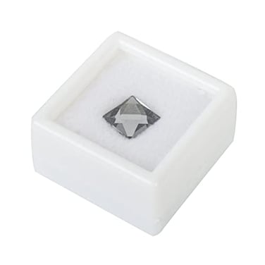 Teensery 10 Pcs Gemstone Display Box Small Plastic Loose Diamond Gemstone Box Case Jewelry Storage Container Organizer with Clear Top Lids White
