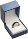 The Jewellery Pak Ring Box for Wedding Proposal Engagement for Men Women Luxury Soft Touch Blue PU Leather Ring Jewelry Gift Holder Box Size 25W25D2H