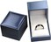 The Jewellery Pak Ring Box for Wedding Proposal Engagement for Men Women Luxury Soft Touch Blue PU Leather Ring Jewelry Gift Holder Box Size 25W25D2H
