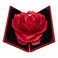 Wislist Creative Ring Box Small Ring case for Proposal Engagement Wedding Ceremony Birthday Gift Jewelry Display Presentation Storage Chest Holder Organizer Red
