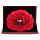 Wislist Creative Ring Box Small Ring case for Proposal Engagement Wedding Ceremony Birthday Gift Jewelry Display Presentation Storage Chest Holder Organizer Red