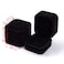 ZaneGear 2 Pack Velvet Ring Boxes Earring Pendant Jewelry Case Ring Earrings Gift Boxes Jewellry Display Black Ring Box