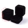 ZaneGear 2 Pack Velvet Ring Boxes Earring Pendant Jewelry Case Ring Earrings Gift Boxes Jewellry Display Black Ring Box