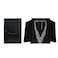 MOOCA Black Leatherette Travel Jewelry Organizer Necklace Storage Carrying Case Jewelry Display Case Necklace Folder