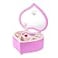 TMEEIHNSS Rainbowie Heart Musical Jewelry Box Pink