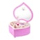 TMEEIHNSS Rainbowie Heart Musical Jewelry Box Pink