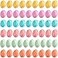 Elsjoy 54 Pack Mini Macaron Storage Boxes Cute Macaron Jewelry Case Pill Boxes Colorful Macaron Shaped Containers for Earring Necklace Travel