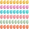 Elsjoy 54 Pack Mini Macaron Storage Boxes Cute Macaron Jewelry Case Pill Boxes Colorful Macaron Shaped Containers for Earring Necklace Travel
