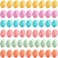Elsjoy 54 Pack Mini Macaron Storage Boxes Cute Macaron Jewelry Case Pill Boxes Colorful Macaron Shaped Containers for Earring Necklace Travel