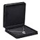 ALLURE BOX Allure Rich Suede Black Luxury Necklace Box Elegant Diamond Necklace Case With Black Velour Interior Jewelry Display Gift Box For Unique Proposal Engagement Or Wedding