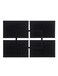 Coward Set of 5 Stackable Jewelry Organizer Tray Necklace Earring Box Storage Ring Bracelet Display Holder Blackringnecklaceearring12grid