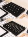 Coward Set of 5 Stackable Jewelry Organizer Tray Necklace Earring Box Storage Ring Bracelet Display Holder Blackringnecklaceearring12grid