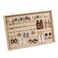 Coward Wall Mount Earring Holder OrganizerRing Jewelry Tray for Drawer Stud Earring Storage Boxlight yellow linen