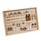 Coward Wall Mount Earring Holder OrganizerRing Jewelry Tray for Drawer Stud Earring Storage Boxlight yellow linen