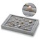 Foraineam 4 Pack Velvet 7 Slots Ring Earrings Trays Showcase Display Holder Drawer Insert Jewelry Storage Organizer