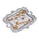 Funly mee Antique Trinket Dish Vintage Metal Jewelry Tray Ring Holder Sliver S