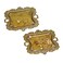 Funly mee Small Antique Trinket Dish Vintage Jewelry Tray Ring Holder Gold2PACK