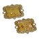 Funly mee Small Antique Trinket Dish Vintage Jewelry Tray Ring Holder Gold2PACK