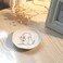 HOME SMILE Ceramic Cat and Dog Ring Dish 4x4x06 inches White Irregular Round Shape Polished Finish Christmas Gift