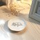 HOME SMILE Sleeping Dog Ring Dish Jewelry Tray Christmas Gifts for Dog Mom Ceramic White 4