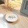 HOME SMILE Sleeping Dog Ring Dish Jewelry Tray Christmas Gifts for Dog Mom Ceramic White 4