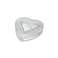 JOYSIP Clear Crystal Heart Shape Jewelry Tray for Girls Womens Small Covered Trinket Storage Organizer Box