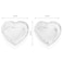JOYSIP Clear Crystal Heart Shape Jewelry Tray for Girls Womens Small Covered Trinket Storage Organizer Box