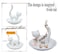 MaoYaMao Cat Ring Holder Ceramic Dish Jewelry Tray for Women Engagement Ring Dish for Women