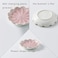 Mecaikru jewelry dish flower shape ring dish pink earring tray cute jewelry holder key bowl flower pink