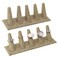 MOOCA 2 Pcs Set Ring Organizer for Showcase Display Drawer 5 Long Ring Storage Holder Jewelry Display Stands Showcase Jewelry Storage Counter Burlap 8 W x 2 18 D x 2 12 H in