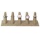 MOOCA 2 Pcs Set Ring Organizer for Showcase Display Drawer 5 Long Ring Storage Holder Jewelry Display Stands Showcase Jewelry Storage Counter Burlap 8 W x 2 18 D x 2 12 H in