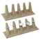 MOOCA 2 Pcs Set Ring Organizer for Showcase Display Drawer 5 Long Ring Storage Holder Jewelry Display Stands Showcase Jewelry Storage Counter Burlap 8 W x 2 18 D x 2 12 H in