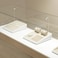 Oirlv Microfiber 4 Slots Jewelry Pendant Display Tray Jewelry Necklace Organizer Display TrayBeige