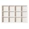 Pangkeep 12 Grid Jewelry Bracelet Organizer TrayBeige Velvet Jewelry Display Storage Stand for Selling