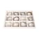 Pangkeep 12 Grid Jewelry Bracelet Organizer TrayBeige Velvet Jewelry Display Storage Stand for Selling