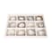 Pangkeep 12 Grid Jewelry Bracelet Organizer TrayBeige Velvet Jewelry Display Storage Stand for Selling