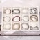Pangkeep 12 Grid Jewelry Bracelet Organizer TrayBeige Velvet Jewelry Display Storage Stand for Selling