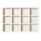 Pangkeep 12 Grid Jewelry Bracelet Organizer TrayBeige Velvet Jewelry Display Storage Stand for Selling