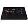 Pimuza Black Velvet Stackable 100 Slot Ring Inserts Jewelry Tray Showcase Display Organizer Holder Storage Box Case Pad Stackers for Valet Closet Decorate Vanity Table Cabinet College Dorm Drawer