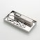 Redelaenor Jewelry Holder Ceramic Trinket Tray Rectangte Vanity Makeup Mirror Tray Silvery Small