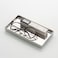 Redelaenor Jewelry Holder Ceramic Trinket Tray Rectangte Vanity Makeup Mirror Tray Silvery Small