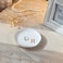 VINCOMIC Initials Ring Dish Jewery Tray with Personalized HMonogrammed Gifts Wedding Engagement for Women Friends sisterCeramic White