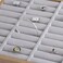 YUFONG Bracelet Holder Bangle Organizer Display Bracelets Tray Holder 36 Section with Velvet Inserts Ring Holder Ring Box Grey