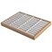 YUFONG Bracelet Holder Bangle Organizer Display Bracelets Tray Holder 36 Section with Velvet Inserts Ring Holder Ring Box Grey