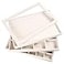 Coward Stackable Jewelry Trays Organizer Set with Clear Lid Trays for Drawer Earring Necklace Bracelet Ring Display Organizer beigering12girds30girdsThe glass lid