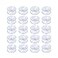 AQUANEAT 20 Pack 08 Inch Double Sided Suction Cups for Glass Table Top Home Organization