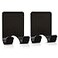 VIS'V VISV Shower Wall Adhesive Razor Holder for His and Hers Black 2 Pcs